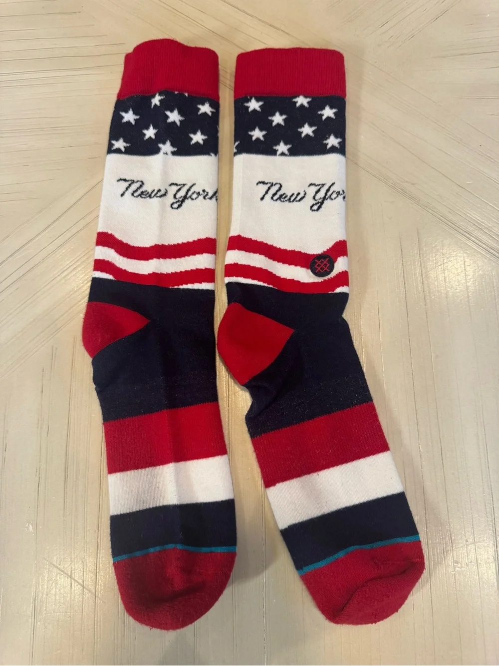 Stance New York Yankees Stars & Bars Crew Socks Red White Blue - Adult 9-12